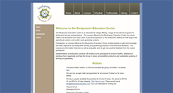 Desktop Screenshot of biodynamiceducation.com